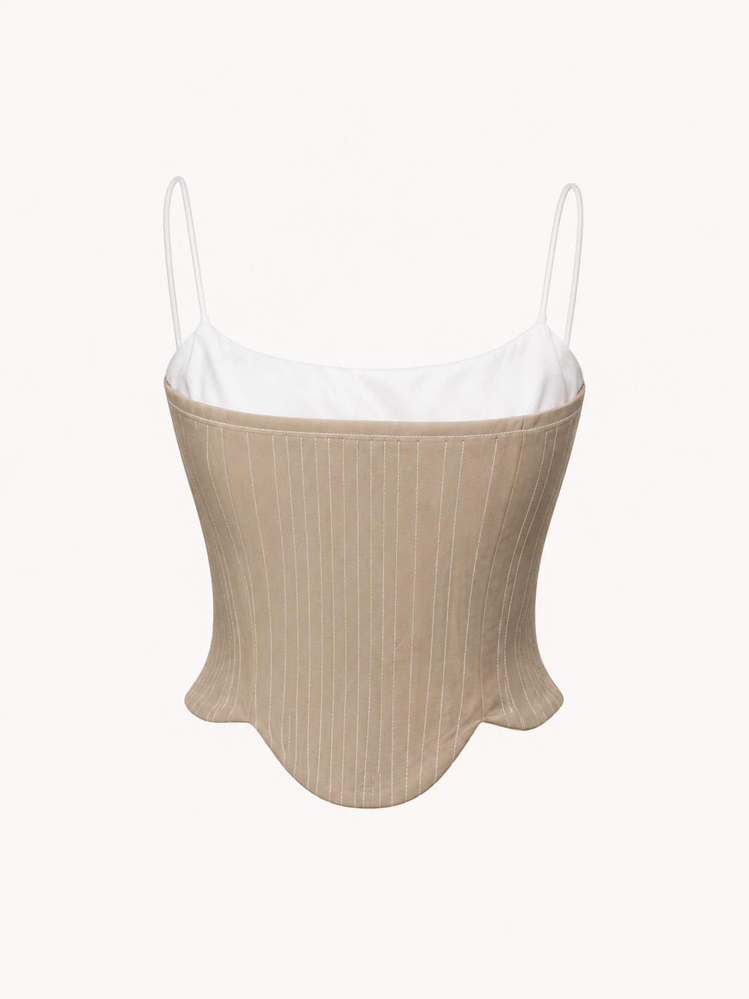 Corset Top on Top Ivory